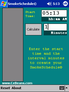 SmokeSchedule