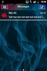 GO SMS PRO Theme Blue - Smoke