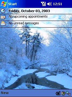 Snow 02 Theme for Pocket PC