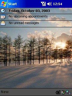 Snow 03 Theme for Pocket PC