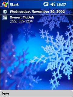 Snowflake Theme for Pocket PC