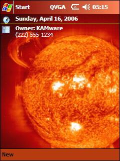 Solar Prominence 1 QVGA Theme for Pocket PC