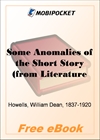 Some Anomalies of the Short Story for MobiPocket Reader
