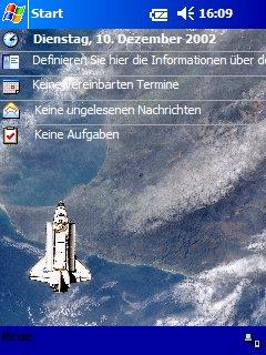 Space Shuttle Animated Theme for Pocket PC