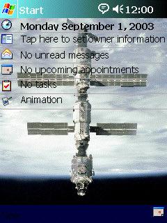 Space Station v1 BJH Theme for Pocket PC