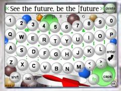Typango - Full Screen Keyboard - Space Bubble Skin