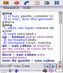 Spanish-Dutch and Dutch-Spanish Gold dictionary (UIQ2.x)