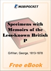 Specimens with Memoirs of the Less-known British Poets, Volume 1 for MobiPocket Reader