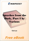 Speeches from the Dock, Part I for MobiPocket Reader