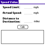Speed Value