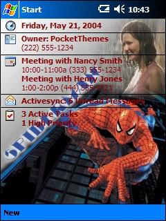 Spiderman and Mary Jane Animated Theme for Pocket PC