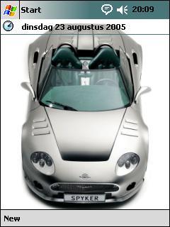 Spyker C8 Spyder OVR Theme for Pocket PC