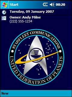 Starfleet Emblem AMF Theme for Pocket PC