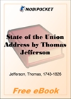 State of the Union Address by Thomas Jefferson for MobiPocket Reader