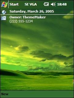 Stormy Bliss VGA Theme for Pocket PC