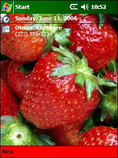 Strawberries Theme for Pocket PC