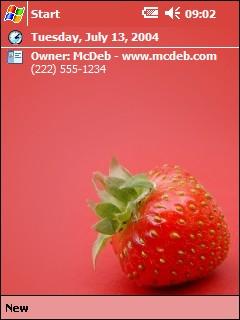 Strawberry Theme for Pocket PC