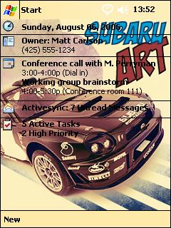Subaru Art AM Theme for Pocket PC