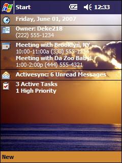Sunset 2 dkb217 Theme for Pocket PC