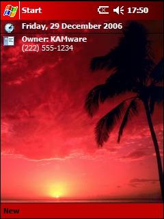 Sunset AMF Theme for Pocket PC
