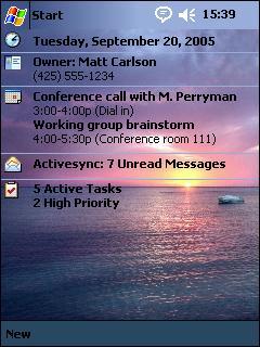 Sunset OVR Theme for Pocket PC