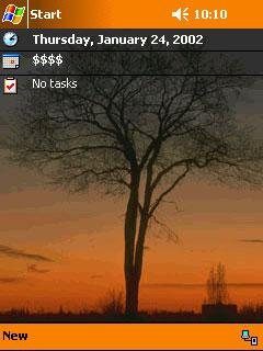 Sunset Tree Theme for Pocket PC