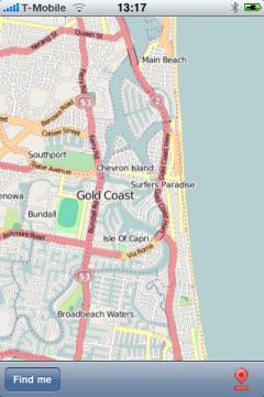 Surfers Paradise, Gold Coast (AU) Street Map