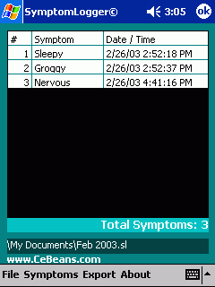 SymptomLogger