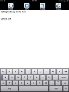 Talking Keyboard II for iPad