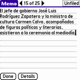 Talking SlovoEd DeLuxe Spanish explanatory dictionary for Palm OS