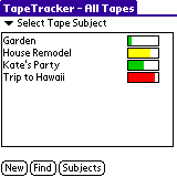 Tape Tracker