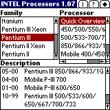 TealInfoDB: Intel CPUs