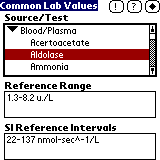 TealInfoDB: Lab Values