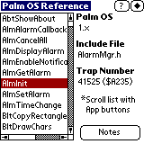 TealInfoDB: Palm OS Developer Reference