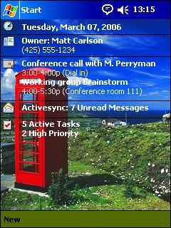 Telephone Box Scotland AV Theme for Pocket PC