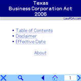 Texas Business Corporation Act 2006