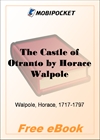 The Castle of Otranto for MobiPocket Reader
