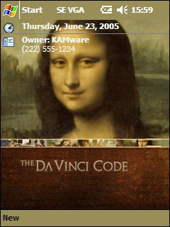 The Da Vinci Code VGA Theme for Pocket PC