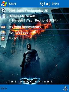 The Darknight THM Theme for Pocket PC