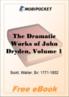 The Dramatic Works of John Dryden, Volume 1 for MobiPocket Reader