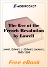 The Eve of the French Revolution for MobiPocket Reader