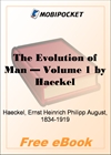 The Evolution of Man - Volume 1 for MobiPocket Reader