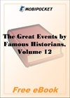 The Great Events by Famous Historians, Volume 12 for MobiPocket Reader