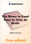The House in Good Taste for MobiPocket Reader