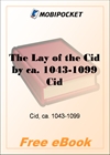 The Lay of the Cid for MobiPocket Reader
