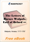 The Letters of Horace Walpole, Earl of Orford - Volume 3 for MobiPocket Reader