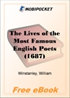 The Lives of the Most Famous English Poets for MobiPocket Reader