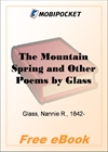 The Mountain Spring and Other Poems for MobiPocket Reader