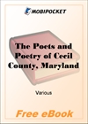 The Poets and Poetry of Cecil County, Maryland for MobiPocket Reader