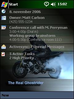 The Real Ghostrider NT Theme for Pocket PC